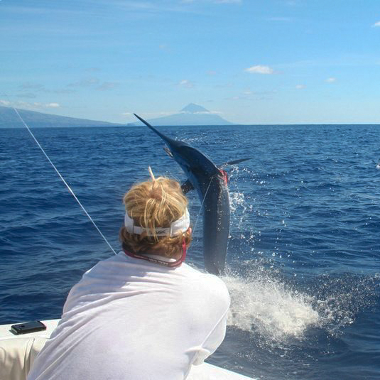 Epic Azores Blue Marlin Bite. 750 lbs on the leader!