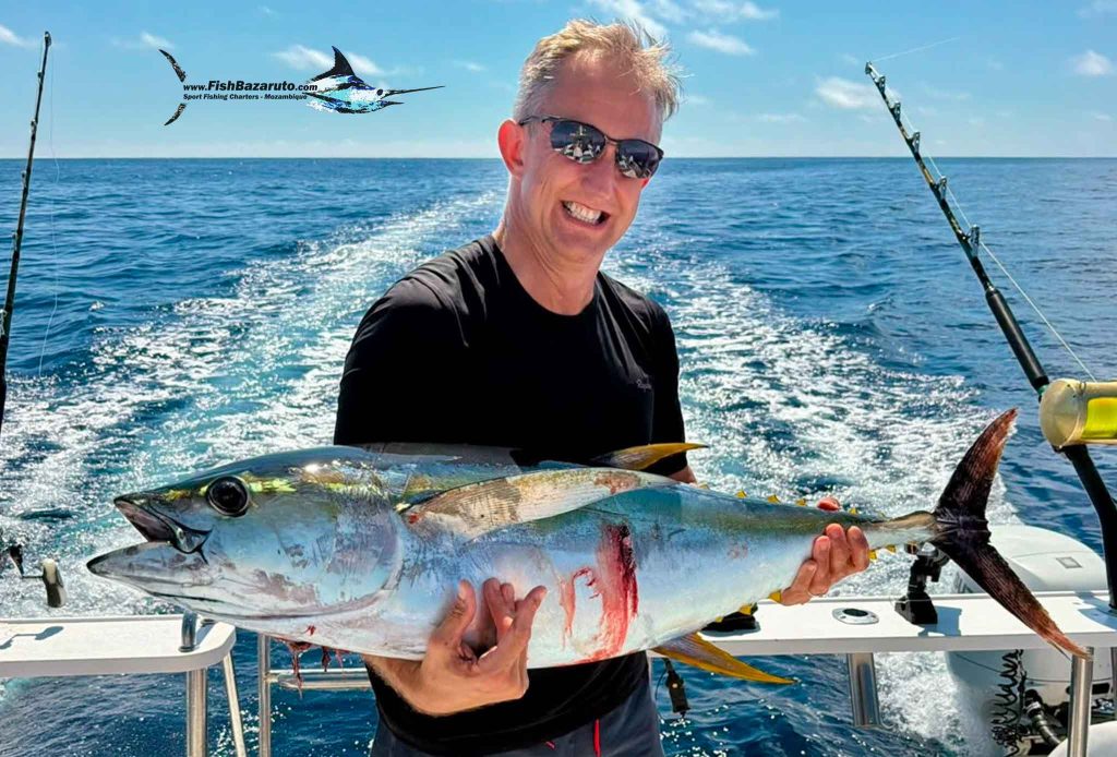 Big yellowfin are also swimming up at Bazaruto