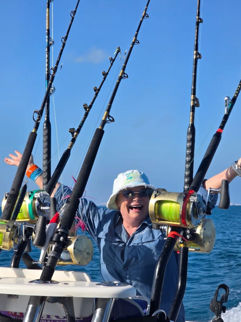 Kim celebrating a great day out with the FishBazaruto Crew October 2026